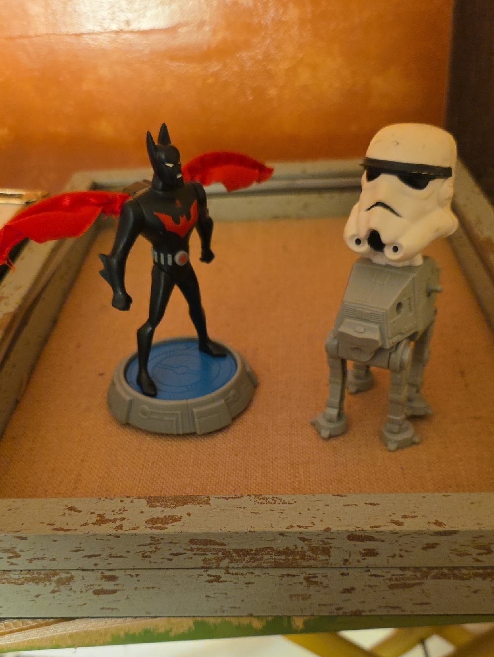 Batman Beyond Mini Figure with Grey AT-AT Helmeted Walker